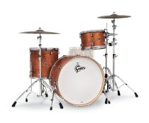 Catalina Club Rock 3-Piece Shell Pack With 24″ Bass Drum, Satin Walnut Glaze