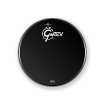 20″ Gretsch Logo Ebony Bass Drum Head