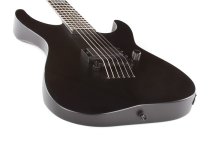 E-II M-I THRU NT Electric Guitar, Black Satin