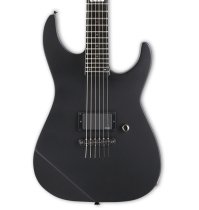 E-II M-I THRU NT Electric Guitar, Black Satin