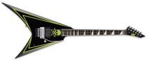 Alexi Laiho Signature Series Alexi Greeny model in Black finish with lime green