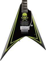 Alexi Laiho Signature Series Alexi Greeny model in Black finish with lime green