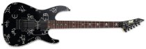 LTD KH DEMONOLOGY BLACK W/ GRAPHIC ELECTRIC GUITAR