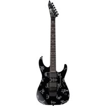 LTD KH DEMONOLOGY BLACK W/ GRAPHIC ELECTRIC GUITAR