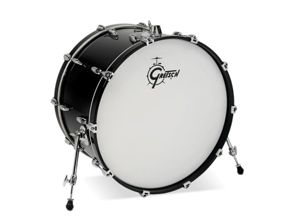 14" x 24” Bass Drum Piano Black