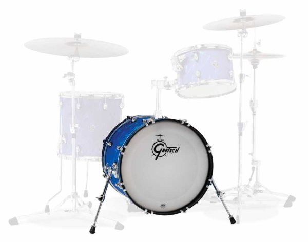 Catalina Club 14" x 20" Bass Drum, Satin Blue Flame