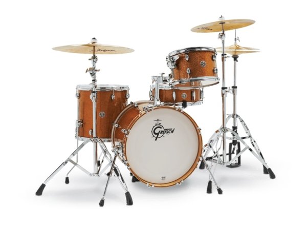 Catalina Club Jazz 4-Piece Shell Pack With 18" Bass Drum, Bronze Sparkle