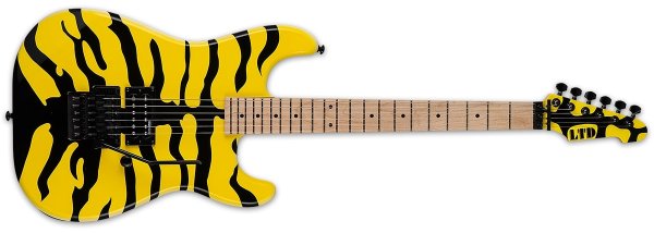 George Lynch Electric Guitar, Yellow W/ Tiger Graphic