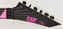 Alexi Laiho Sawtooth Japan Custom Shop Guitar, Black with Pink Pinstripe