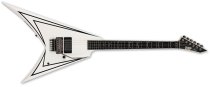 Alexi Laiho Signature Series Electric Guitar - White w/ Black Pinstripe Finish