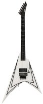 Alexi Laiho Signature Series Electric Guitar - White w/ Black Pinstripe Finish