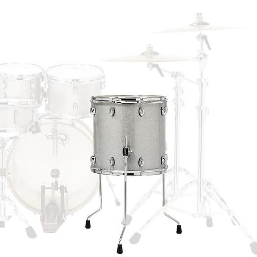 Catalina Maple 16" x 16" Floor Tom, Silver Sparkle