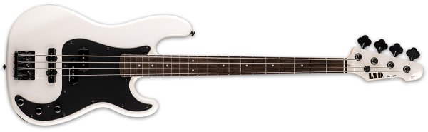 Surveyor '87 Alder Body Electric Bass, Pearl White