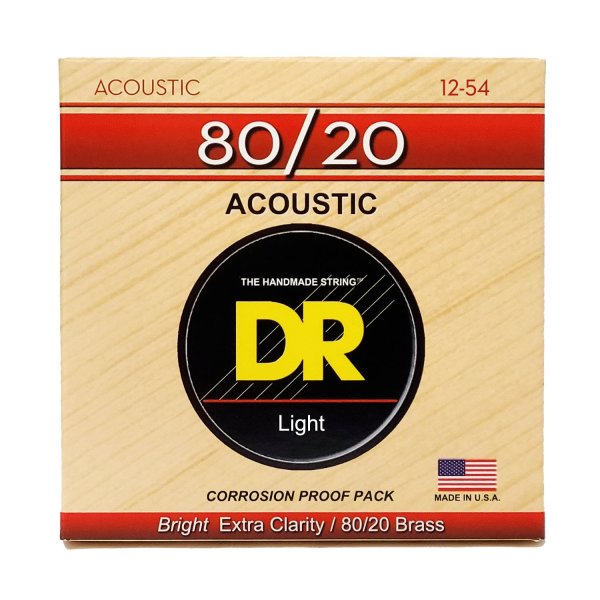 Hi-beam 80/20 Acoustic Guitar String, Light (12-54)