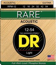 Rare Acoustic Guitar Strings, Light (12-54)