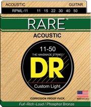 Rare Acoustic Guitar Strings, Custom Light (11-50)