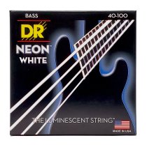 Neon White K3 Coated Bass Strings, Light (40-100)