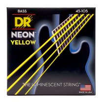 Neon Yellow Coated Bass Strings, Medium (45-105)