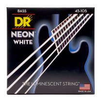 Neon White K3 Coated Bass Strings, Medium (45-105)