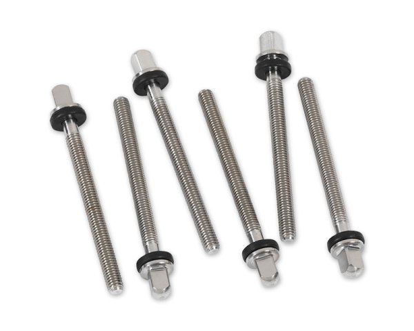 True-pitch Stainless Steel Tension Rod 2.37-inch For 5.5-6.5-inch + Snare (6-Pack)