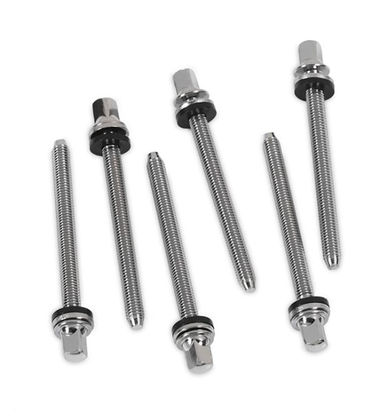 True-pitch Chrome Tension Rod M5-.8 X 2.37 In (6-pack)