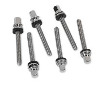 True-pitch Chrome Tension Rod M5-.8 x 1.65-inch Tom / Snare (6-Pack)