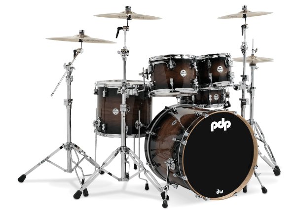 Concept Maple Exotic 5-Piece Shell Pack, Charcoal Burst Over Walnut