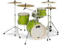 New Yorker 4-Piece Drum Shell Pack 16" Bass Drum, Electric Green Sparkle