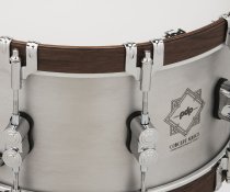 Concept Select 6.5" x 14'' Snare 3mm Aluminum With Walnut Wood Hoops