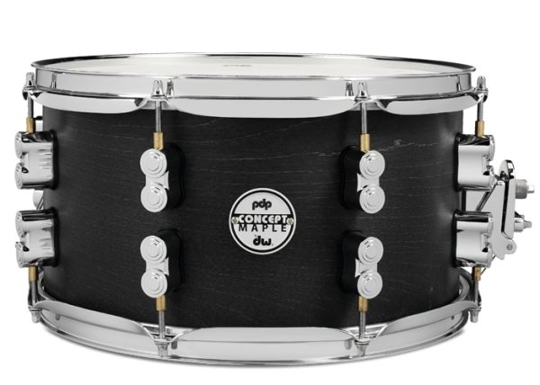 7" X 13" Concept Black Wax Maple Snare Drum