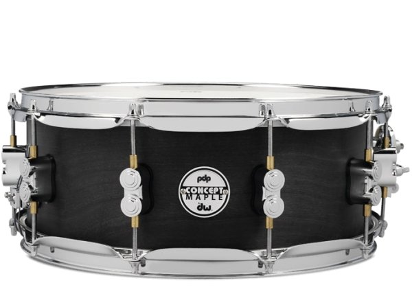 5.5" X 14" Concept Black Wax Maple Snare Drum