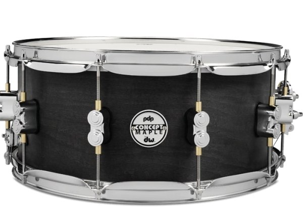 6.5" x 14" Concept Series Black Wax Over Maple Snare Drum