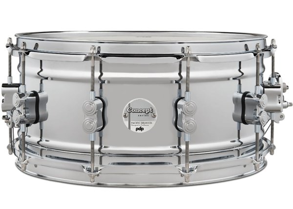 6.5" x 14" Dual-beaded, 1mm Rolled Shell, Chrome Over Steel With Chrome Hardware