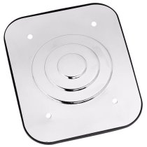 Bass Drum Mount Hole Cover Plate, Chrome