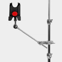 Tablet Mount With Long Boom Arm And Grabber Clamp