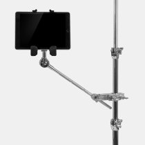 Tablet Mount With Long Boom Arm And Grabber Clamp