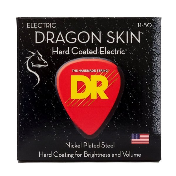 Dragon Skin Coated Electric Guitar Strings, Heavy (11-50)