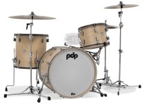 Concept Maple Classic 3-Piece Shell Pack , Natural Satin With Walnut Hoops