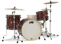 Concept Maple Classic 3-Piece Shell Pack , Ox Blood Stain With Ebony Hoops