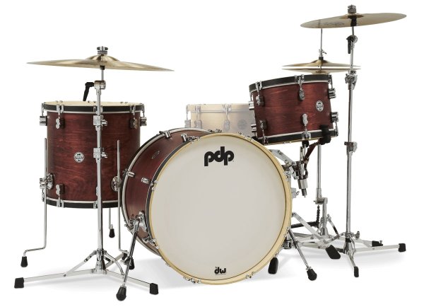 Concept Maple Classic 3-Piece Shell Pack , Ox Blood Stain With Ebony Hoops