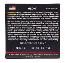 Neon Red Bass Strings, Medium (45-105)