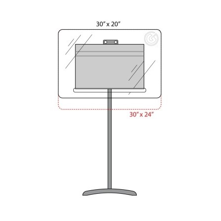 Sound And Virus Shield For Music Stand 24" x 30" (5-Pack)