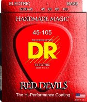 Red Devils Coated Bass Strings, Medium (45-105)