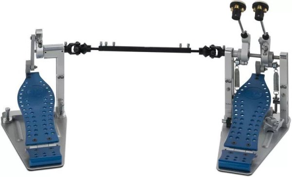 Machined Direct Drive Double Bass Drum Pedal, Blue