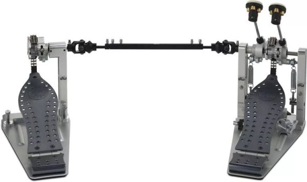 Machined Chain Drive Double Bass Drum Pedal, Gray