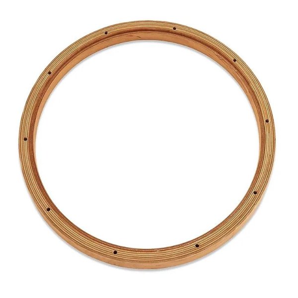 14" 10-Lug Batter Side Wood Hoop With Cut-Outs