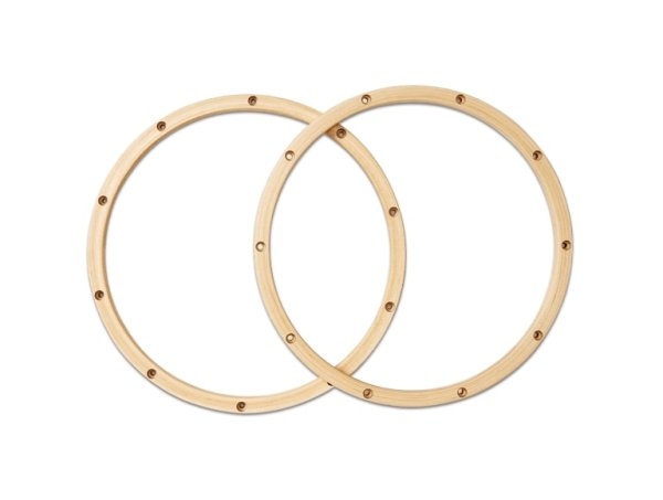 14" Maple Wood Hoops for Snare Drum, Pair