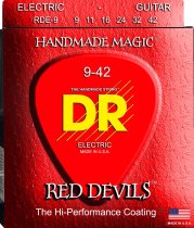 Red Devils Coated Electric Guitar Strings, Light (9-42)