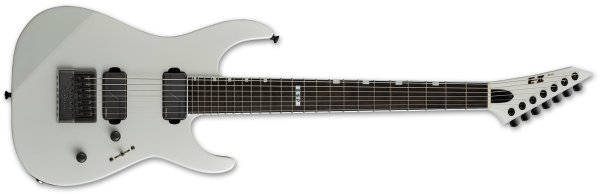 E-II M-II 7B Baritone Evertune Electric Guitar, Pearl White