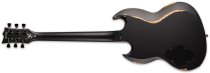 Volsung Electric Guitar, Distressed Black Satin